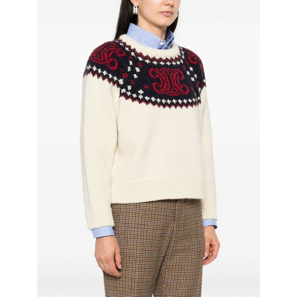 Celine Women Cropped, Boxy Maglia G.Collo - Picture 2 of 5
